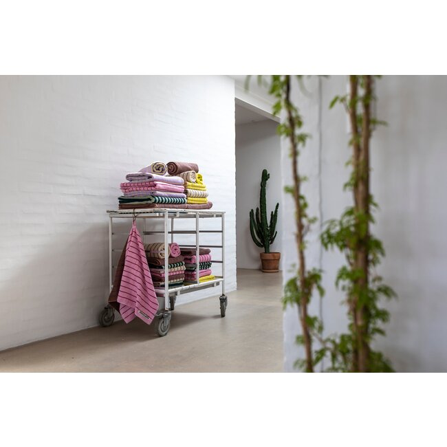 Naram Guest Towels camel & ultramarine