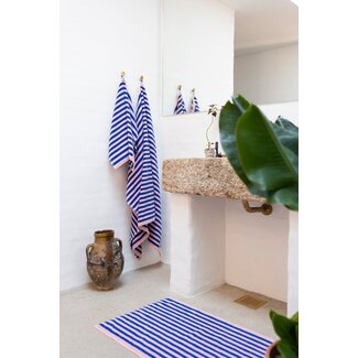 Naram Guest Towels dazzling blue & rose