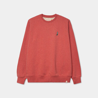 RVLT Regular Crewneck Red-melange 2772 PHO