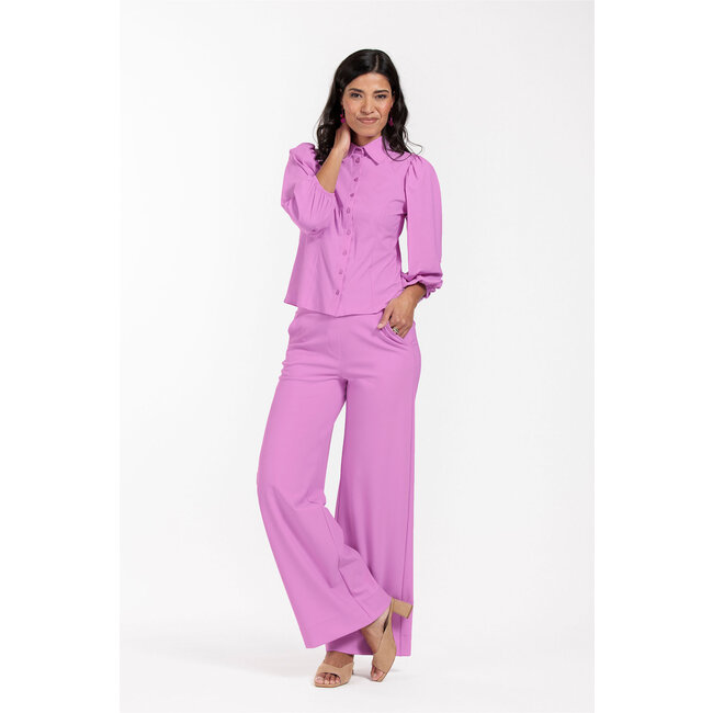 Studio Anneloes Luz bonded trousers lila pink