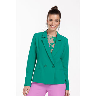 Studio Anneloes Cally bonded blazer smaragd