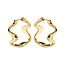 Pilgrim MOON recycled hoops gold-plated