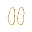 Pilgrim LIGHT recycled large hoops gold-plated