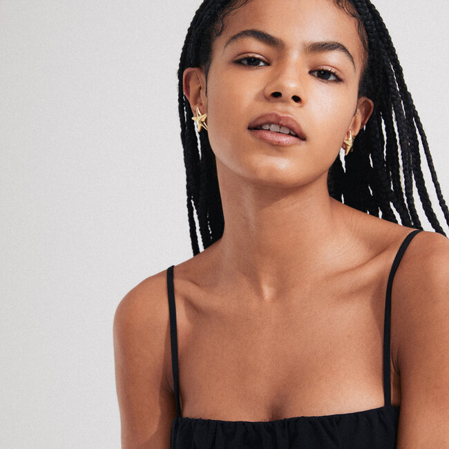 Pilgrim FORCE recycled earrings gold-plated