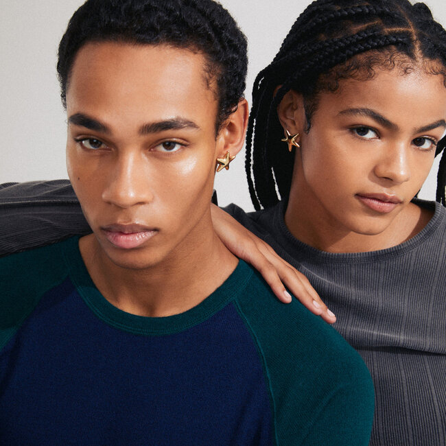 Pilgrim FORCE recycled earrings gold-plated