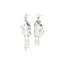 Pilgrim BLOOM recycled earrings white/silver-plated