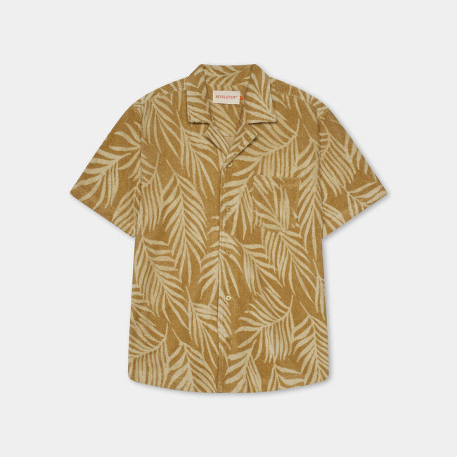 RVLT Terry Cuban Shirt Khaki 3101