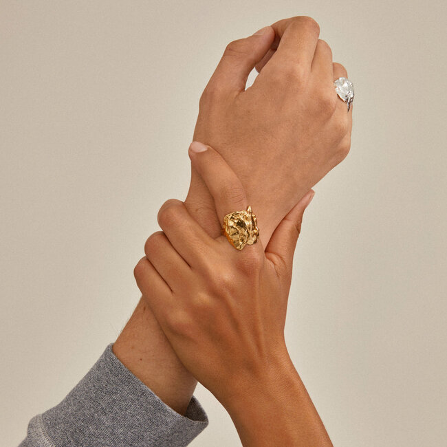 Pilgrim ORAH recycled ring gold-plated