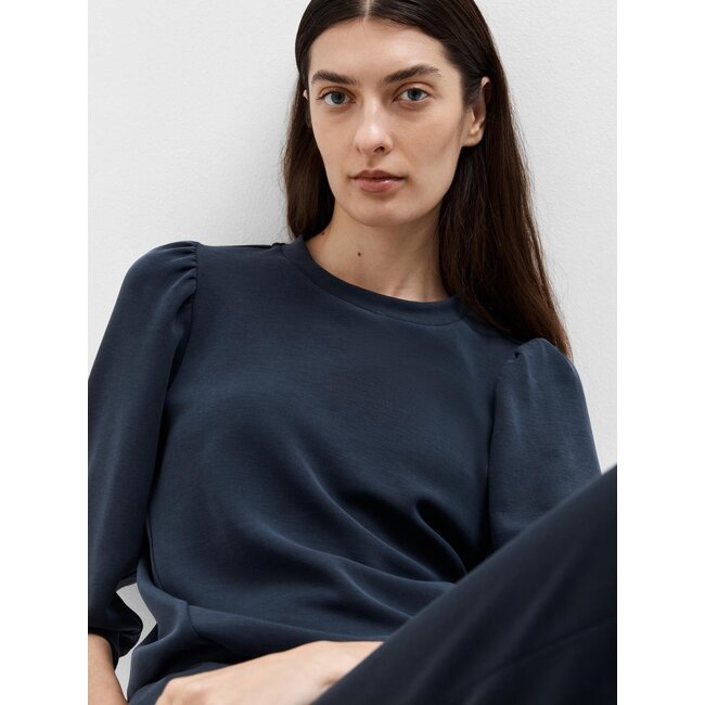Selected Femme SLFTENNY 3/4 SWEAT TOP NOOS Dark Sapphire