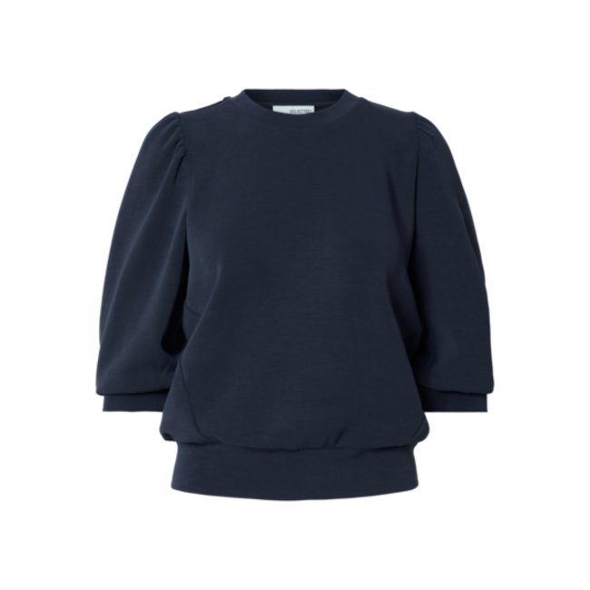 Selected Femme SLFTENNY 3/4 SWEAT TOP NOOS Dark Sapphire