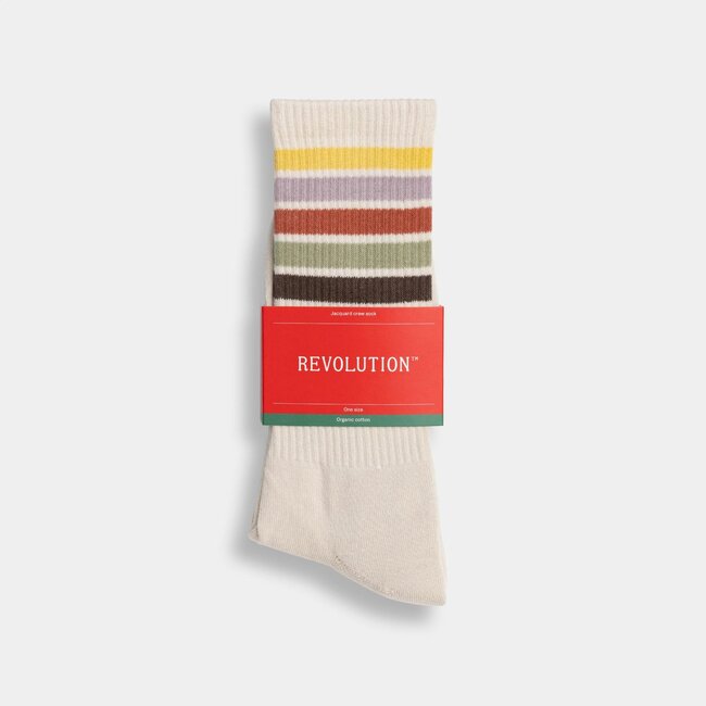 RVLT Jaquard Crew Sock Offwhite 2 8904