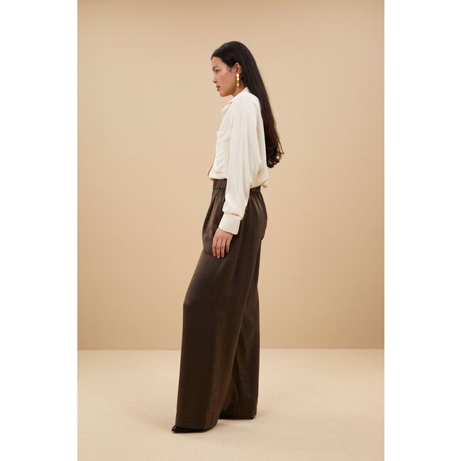 BY BAR benji metallic pants bronze