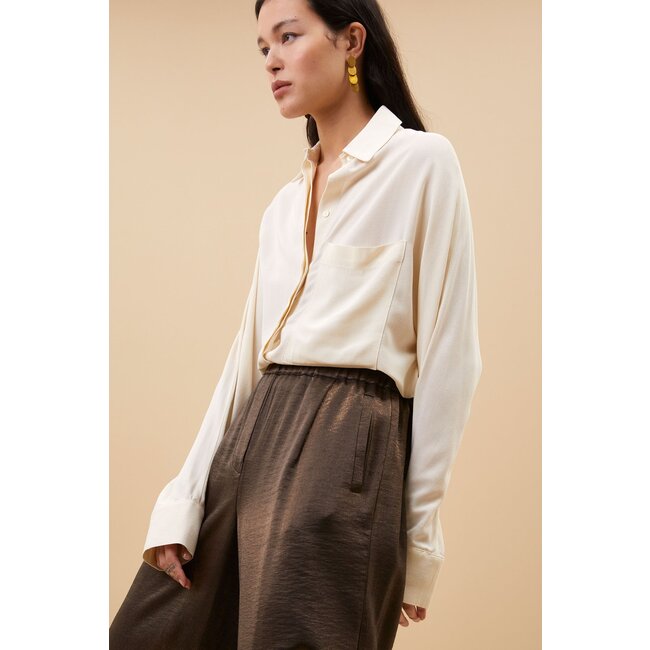 BY BAR benji metallic pants bronze