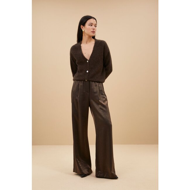 BY BAR benji metallic pants bronze