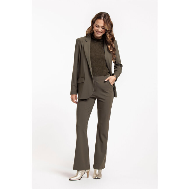 Studio Anneloes Flair bonded trousers New Army