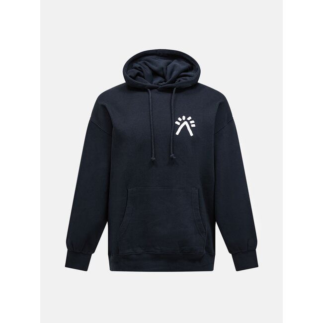 Peak Performance M Graphic Hood-BLACK