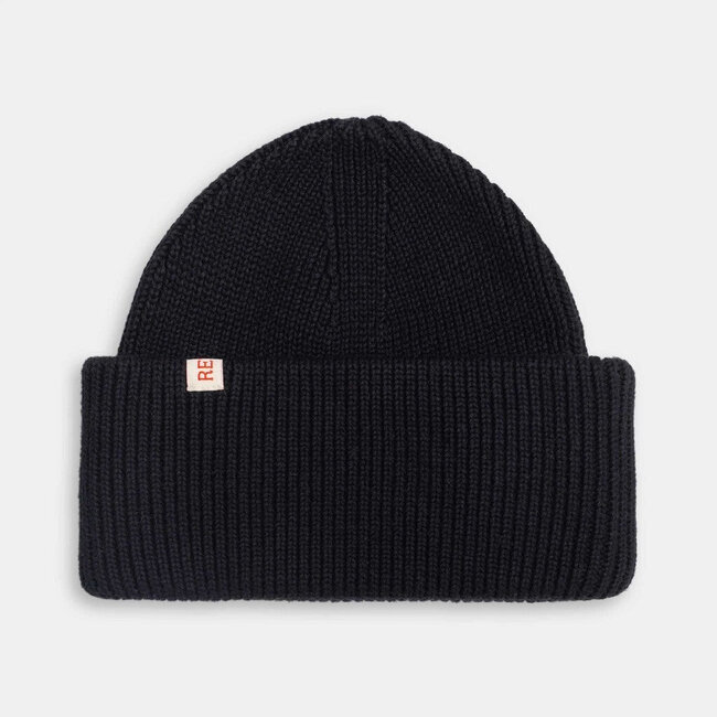 RVLT Big fold up beanie  Black