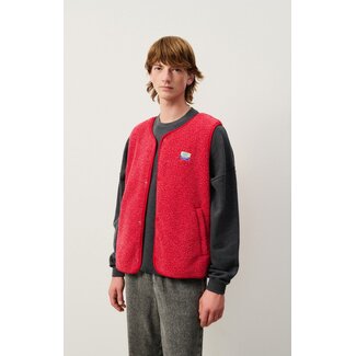 American vintage Hoktown gilet coquelicot