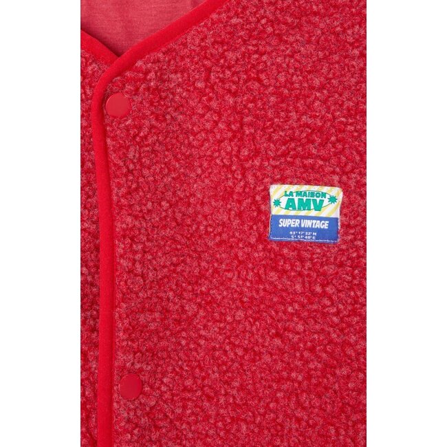 American vintage Hoktown gilet coquelicot