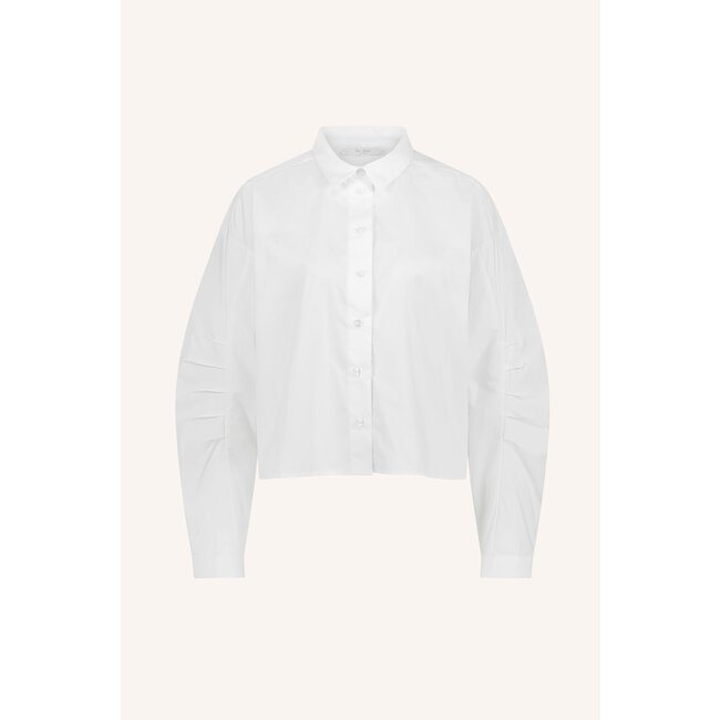 BY BAR penny poplin blouse white