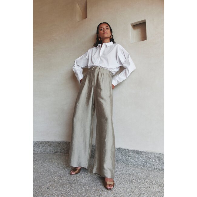 BY BAR penny poplin blouse white