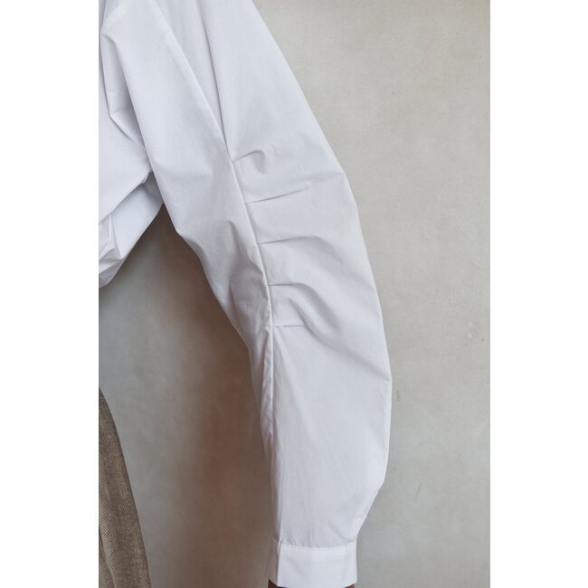 BY BAR penny poplin blouse white