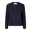 Selected Femme SLFESSENTIAL LS BOXY TEE NOOS Dark Sapphire