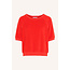 BY BAR neva slub top poppy-red