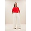 BY BAR neva slub top poppy-red