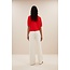 BY BAR neva slub top poppy-red