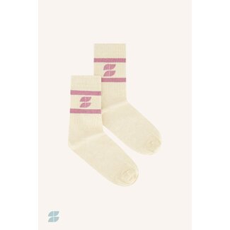 BY BAR logo sparkle socks ash rose