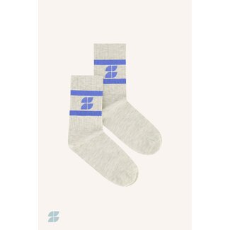 BY BAR logo socks queens blue