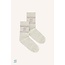 BY BAR logo sparkle socks light grey melee