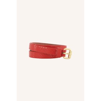 BY BAR Julie snake belt poppy red