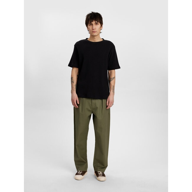 Anerkjendt AKKIKKI S/S WAFFLE TEE Caviar