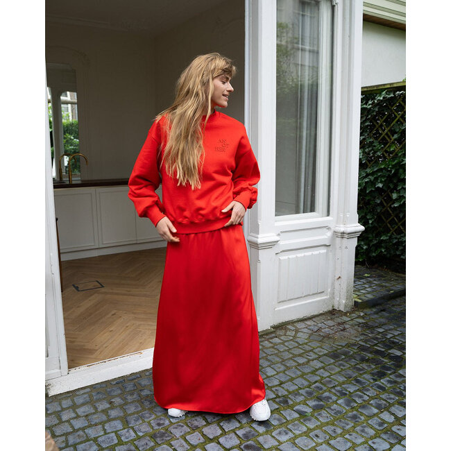 Another Label Liz skirt Fiery red