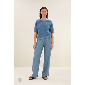 BY BAR neva slub top blue stone