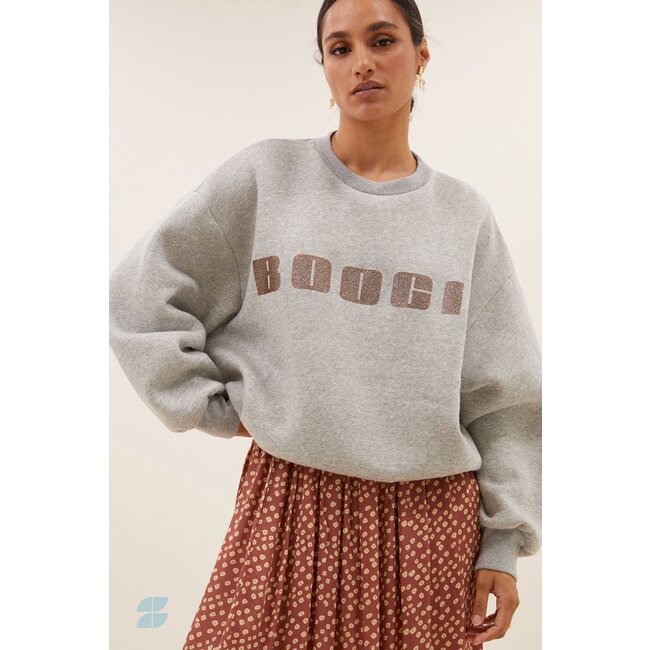 BY BAR bibi boogie sweater grey melee sparkle