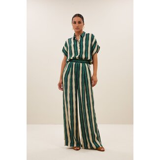 BY BAR benji tie dye pants green tie dye stripe