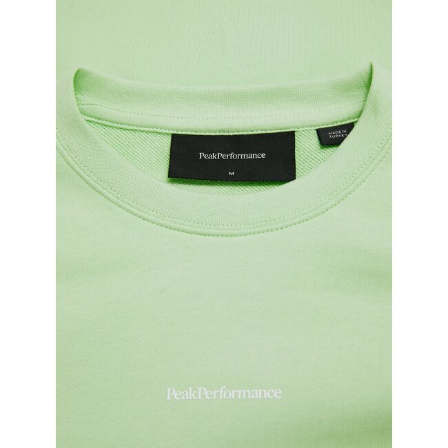 Peak Performance M Original Terry Crew-VIVID GREEN