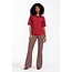 Studio Anneloes Noa graphic flare trousers multi colour