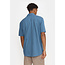 RVLT Jaquard Short-sleeved Cuban Shirt Blue 3175