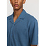 RVLT Jaquard Short-sleeved Cuban Shirt Blue 3175