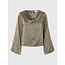 Selected Femme SLFSELENE LS DRAPED NECKLINE TOP B Vetiver