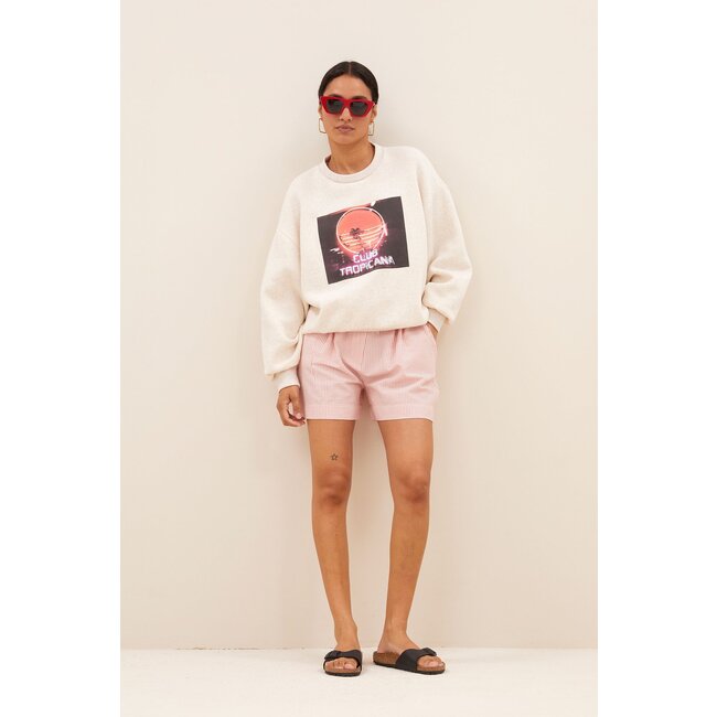 BY-BAR judy stripe short pink seer stripe