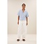 BY BAR jake stripe chambray blouse light blue stripe