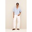 BY BAR jake stripe chambray blouse light blue stripe