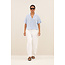 BY BAR jake stripe chambray blouse light blue stripe