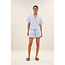 BY BAR jake stripe chambray blouse light blue stripe