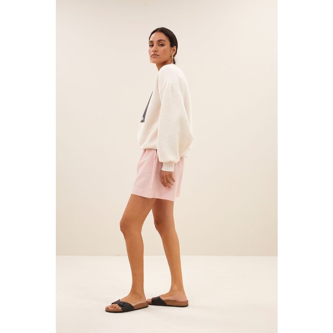 BY BAR bibi tropicana sweater oyster melee